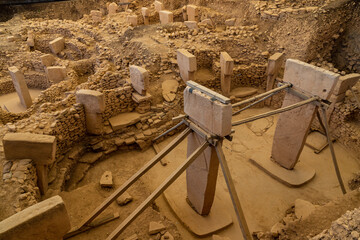 Gobeklitepe in Sanliurfa. The Oldest Temple of the World. Gobekli Tepe is a UNESCO World Heritage site.