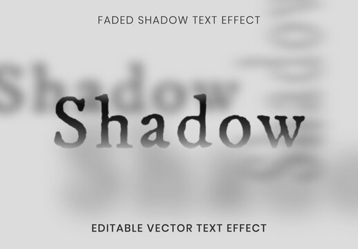 Editable Shadow Text Effect Layout