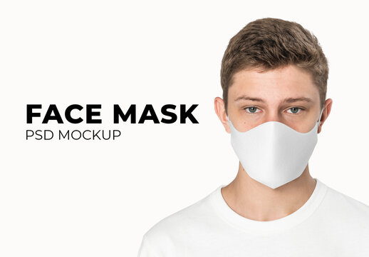 Editable Face Mask Mockup