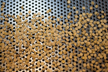 Production line pharmaceutical industry. Manufacturing of drugs and medications, pharmaceuticals.