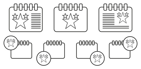 Popular video vector icon in calender set illustration for ui and ux, website or mobile application