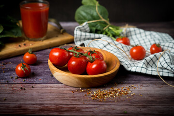 abstract design background vegetables on a wooden background