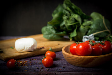 Tomato Mozzarella. mazzarello cheese