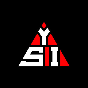 YSI triangle letter logo design with triangle shape. YSI triangle logo design monogram. YSI triangle vector logo template with red color. YSI triangular logo Simple, Elegant, and Luxurious Logo. YSI 