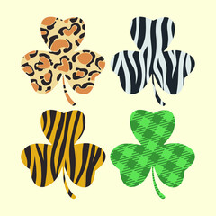 Trendy shamrocks