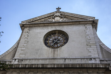 Roman Catholic Saint-Louis Church (Eglise Saint-Louis de Grenoble, 1689 - 1699). Grenoble, France.