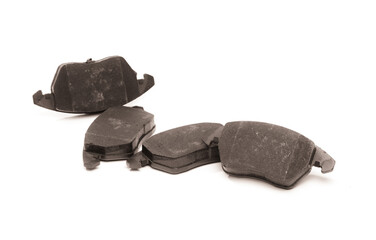 brake pads car details isolated on white background  - (mage