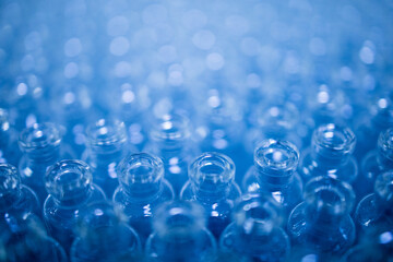 Production line pharmaceutical industry. Manufacturing of drugs and medications, pharmaceuticals.