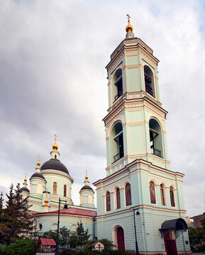 Russia. Moscow. Church of St. Sergius of Radonezh in Rogozhskaya Sloboda. Bell tower 1864