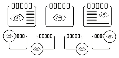 Artificial insemination, baby vector icon in calender set illustration for ui and ux, website or mobile application