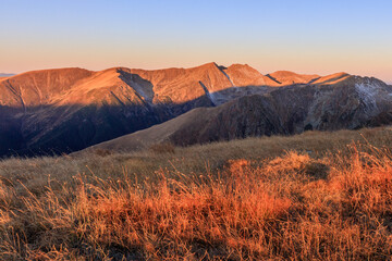 sunrise in Fagaras Mountains, Romania