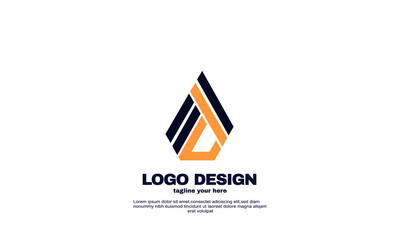 awesome creative inspiration best logo elegant geometric company logistic and business logo design template with colorful