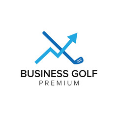 business golf logo icon vector template
