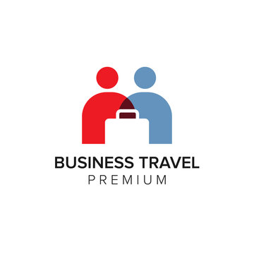 business travel logo icon vector template
