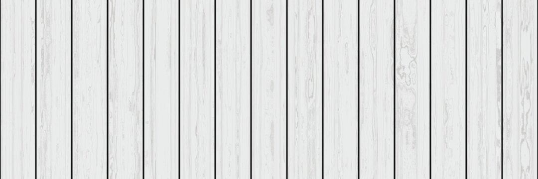 Blank white vertical wood board, warm illustration in woody timber panel 3D illustration plank panel design. Vintage grey repetitive lumber backdrop.