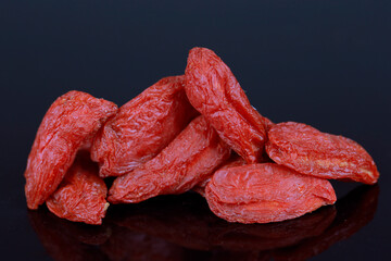 Dry wolfberry isolated in the background