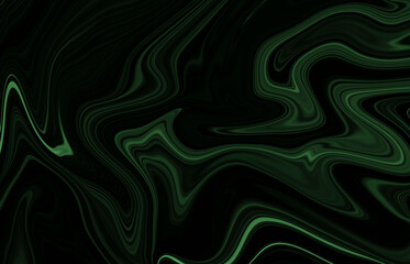 Marble rock texture green ink pattern liquid swirl paint black dark that is Illustration background for do ceramic counter tile white that is abstract waves skin wall luxurious art ideas concept.
