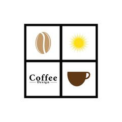 coffee logo icon vector template.
