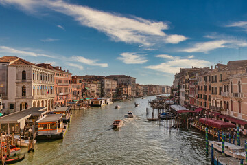 ヴェネチアの大運河の美しい風景