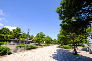 神奈川県横浜市金沢区の海の公園