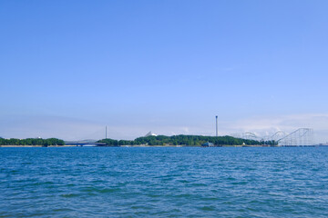 神奈川県横浜市金沢区の海の公園