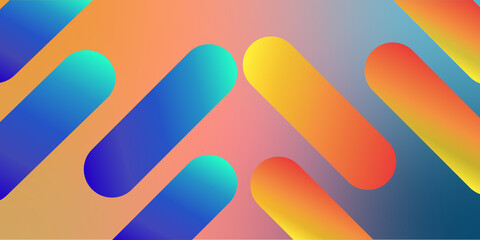 Abstract background with cool colour and cool shape. Good for flyer, landing page, presentation, etc.