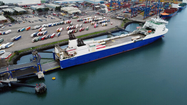 STENA FORETELLER Ferry Belfast Harbour Northern Ireland 10-10-21