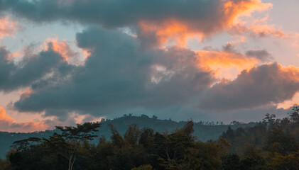 Sunset in The Mountains