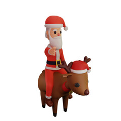santa character with christmas and new year concept