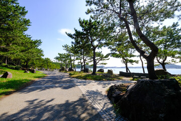 神奈川県横浜市金沢区の海の公園