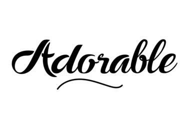 Adorable hand written text word for design. Can be used for a logo