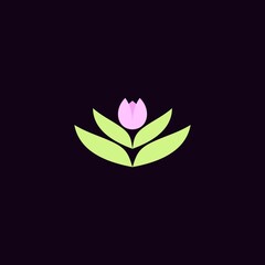 lotus flower logo template vector illustration logo design