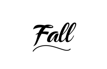 Fall hand written text word for design. Can be used for a logo
