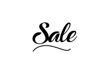 Sale hand written text word for design. Can be used for a logo