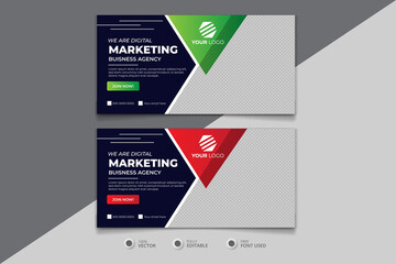 Corporate professional creative business banner design template, banner design for web and marketing purposes. Horizontally colorful gradient banner signboard design.