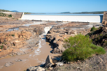 Burdekin Dam on lake Dalrymple central ,Queensland, Australia.