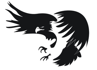 eagle tattoo vector