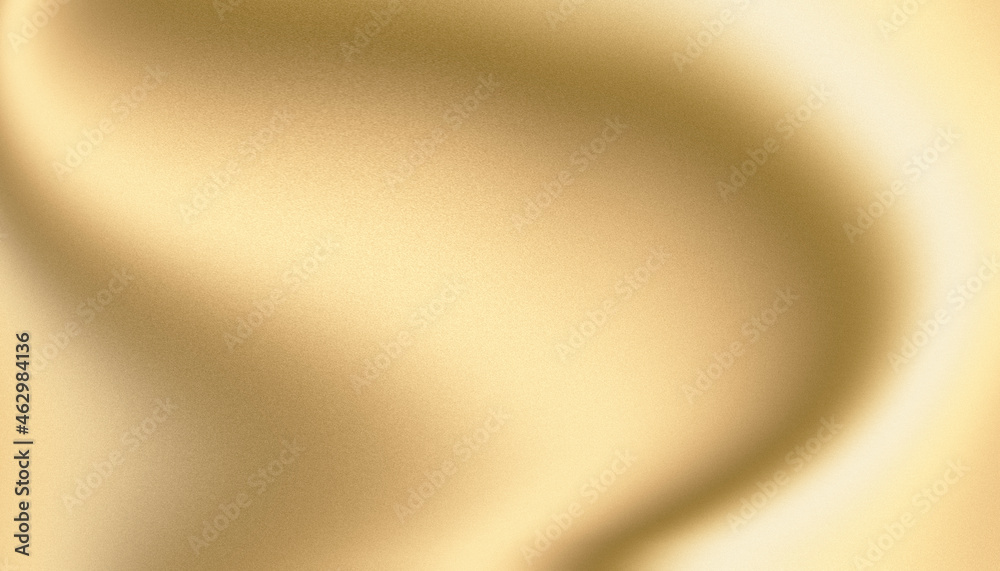 Aufkleber Gold gradient blurred background with rough and noise soft glowing backdrop, background texture for design