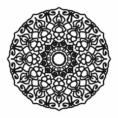Vector round abstract circle. Mandala style.