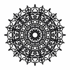 Vector round abstract circle. Mandala style.