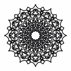 Vector round abstract circle. Mandala style.