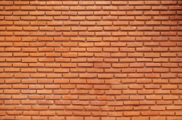 front view red brick concrete wall for interior or exterior architecture, backdrop concept.