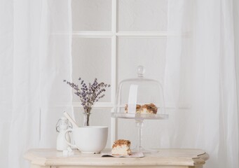 The beautiful autumn coffee table