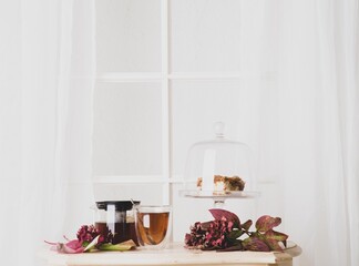 The beautiful autumn coffee table
