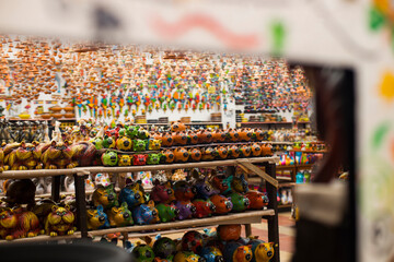 Clay objects from Ráquira, Colombia