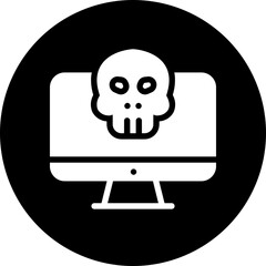 ransomware glyph icon