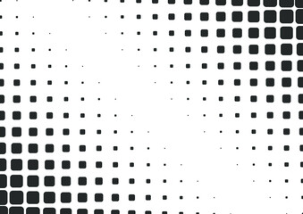 Abstract black and white dots halftone background