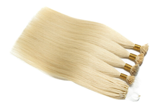 Different kinds of straight blonde human hair extensions