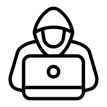 hacker outline icon
