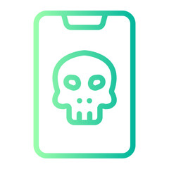 mobile ransomware gradient icon